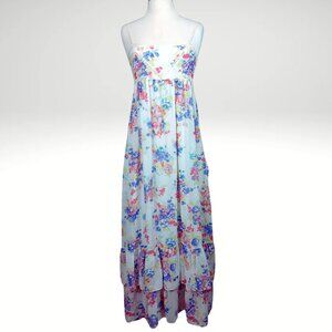 ZARA TRF Floral Print  Maxi Dress   Modern Vintage Vibe Boho Sz L